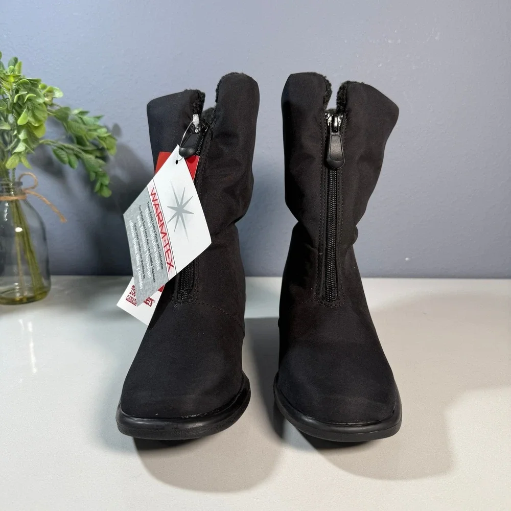 Toe Warmers Canada Women's Black Waterproof Winter Boots Size 6.5‎ S